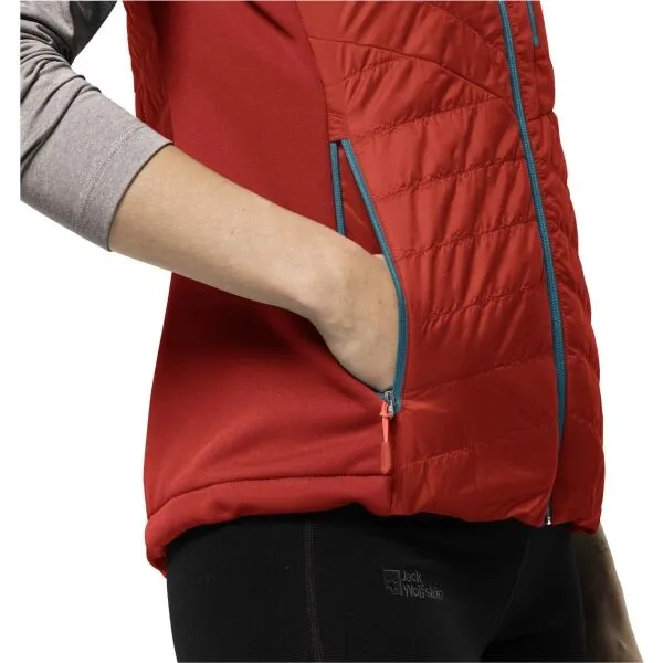 Jack Wolfskin ROUTEBURN PRO INS VEST W Dámska outdoorová vesta, oranžová, veľkosť