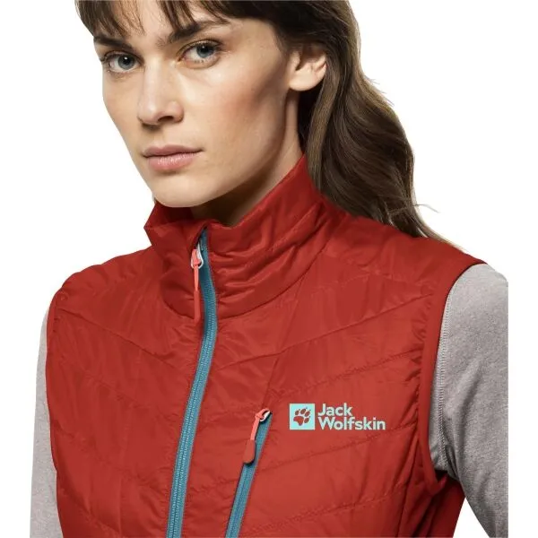 Jack Wolfskin ROUTEBURN PRO INS VEST W Dámska outdoorová vesta, oranžová, veľkosť