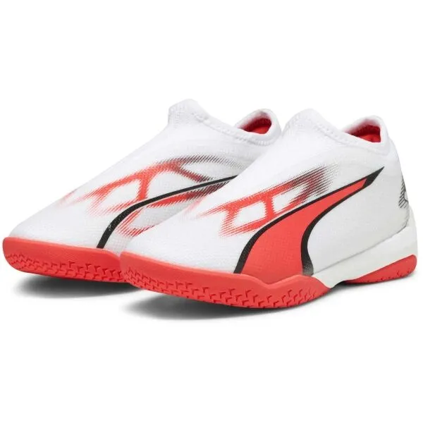 Puma ULTRA MATCH LL IT JR Detská halová obuv, biela, veľkosť 36
