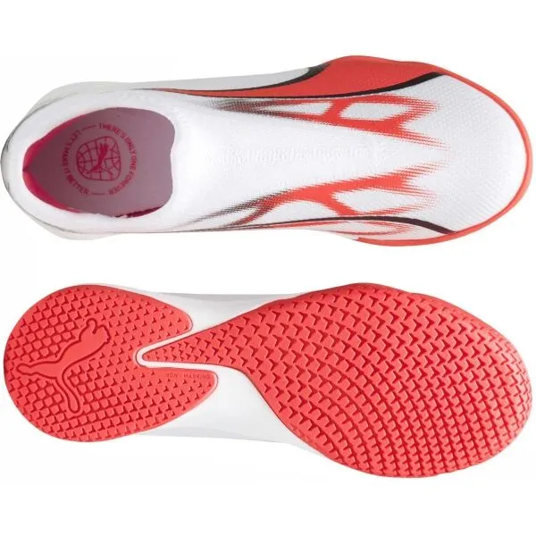 Puma ULTRA MATCH LL IT JR Detská halová obuv, biela, veľkosť 36
