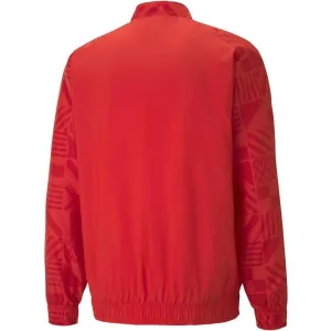 Puma SKS PREMATCH JACKET Pánska futbalová bunda, červená, veľkosť