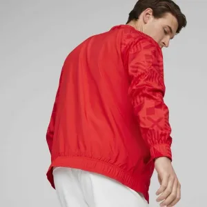 Puma SKS PREMATCH JACKET Pánska futbalová bunda, červená, veľkosť