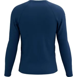 Compressport TRAINING TSHIRT LS Pánske tréningové tričko s dlhým rukávom, modrá, veľkosť