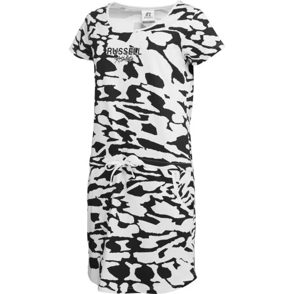 Russell Athletic ZEBRA DRESS W Dámske šaty, biela, veľkosť