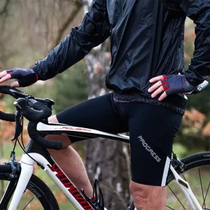 PROGRESS GIRO SHORTS Pánske cyklistické kraťasy, čierna, veľkosť