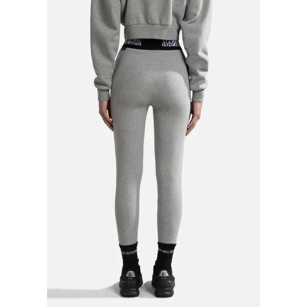 Napapijri M-BOX LEGGINGS 4 Dámske legíny, sivá, veľkosť