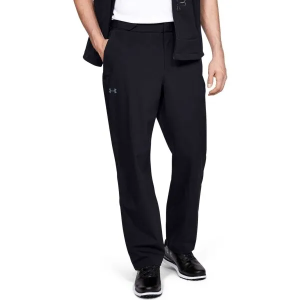 Under Armour STORMPROOF GOLF RAIN Pánske golfové nohavice, čierna, veľkosť L