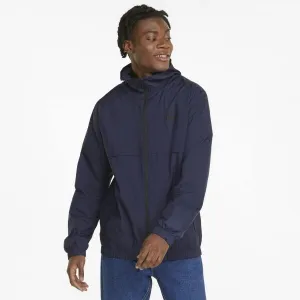 Puma ESS SOLID WINDBREAKER Pánska bunda, tmavo modrá, veľkosť