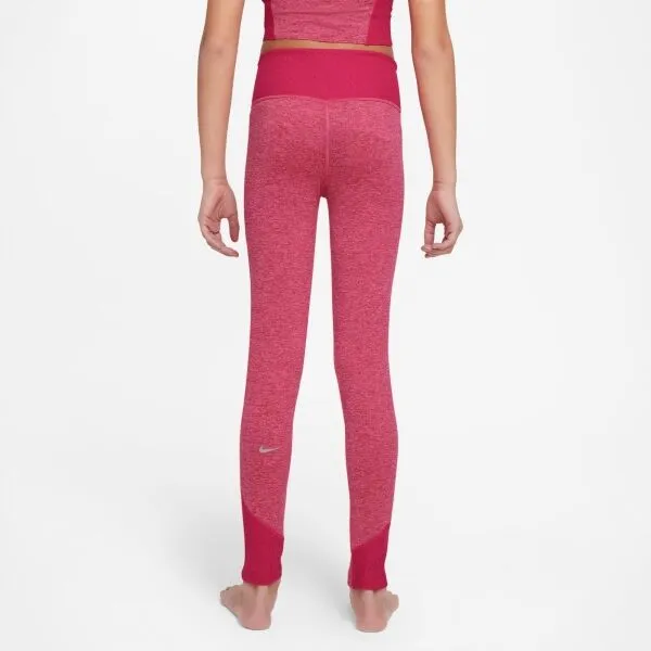 Nike YOGA DF LEGGING Dievčenské legíny, ružová, veľkosť