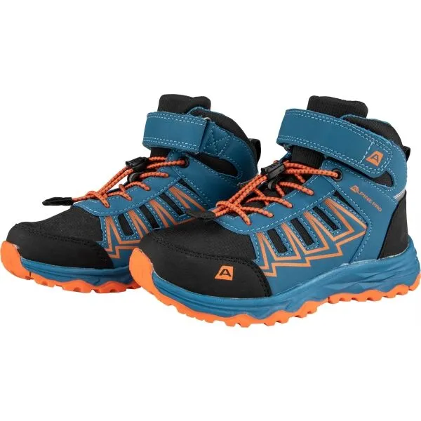ALPINE PRO GIOVO MID Detská outdoorová obuv, modrá, veľkosť