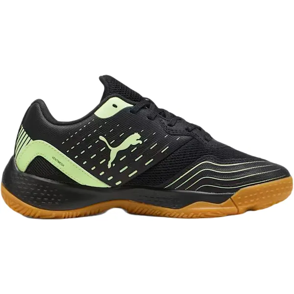 Puma SOLARFLASH JR III Chlapčenská volejbalová obuv, čierna, veľkosť 33