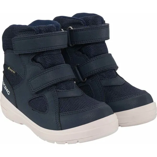 VIKING BY NORWAY FUN WARM GTX 2V Detská zimná obuv, tmavo modrá, veľkosť