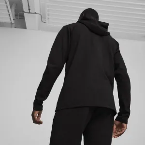 Puma TEAMFINAL CASUALS HOODED JACKET Pánska športová mikina, čierna, veľkosť