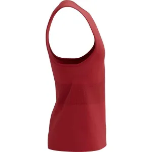 Compressport PRO RACING SINGLET M Pánske bežecké tielko, červená, veľkosť