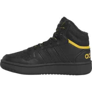 adidas HOOPS 3.0 MID K Chlapčenské členkové tenisky, čierna, veľkosť
