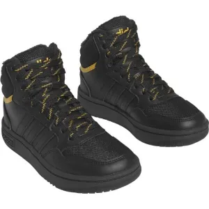 adidas HOOPS 3.0 MID K Chlapčenské členkové tenisky, čierna, veľkosť