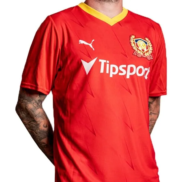 Puma ZBROJOVKA BRNO HOME JERSEY Futbalový dres, červená, veľkosť