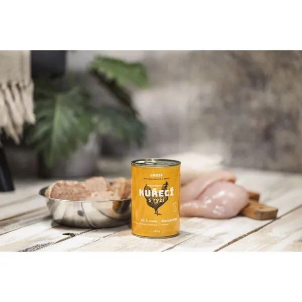 LOUIE KURACIE S RYŽOU 200 G Konzerva pre psov, , veľkosť 200 G