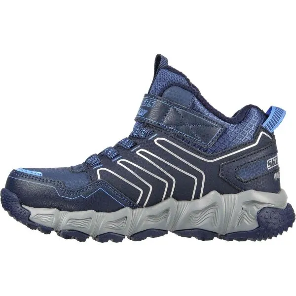 Skechers VELOCITREK-COMBEX Detská zateplená obuv, modrá, veľkosť