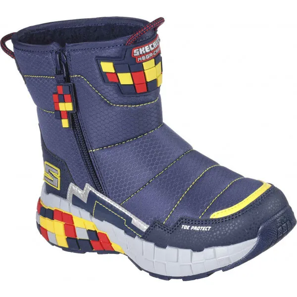 Skechers MEGA-CRAFT Chlapčenská zateplená zimná obuv, modrá, veľkosť
