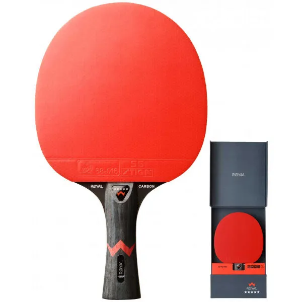 Stiga ROYAL 5 STAR CARBON Pingpongová raketa, červená, veľkosť