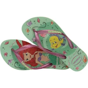 HAVAIANAS KIDS SLIM PRINCESS Dievčenské žabky, svetlo zelená, veľkosť 29/30
