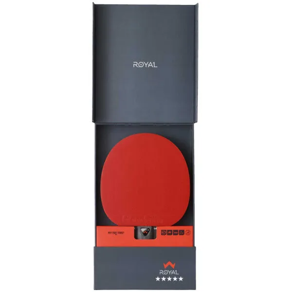 Stiga ROYAL 5 STAR CARBON Pingpongová raketa, červená, veľkosť