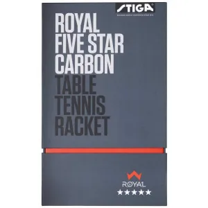Stiga ROYAL 5 STAR CARBON Pingpongová raketa, červená, veľkosť