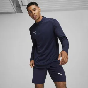 Puma TEAMFINAL TRAINING 1/4 ZIP Pánske futbalové tričko, tmavo modrá, veľkosť