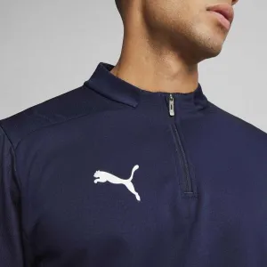 Puma TEAMFINAL TRAINING 1/4 ZIP Pánske futbalové tričko, tmavo modrá, veľkosť