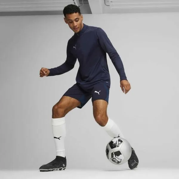Puma TEAMFINAL TRAINING 1/4 ZIP Pánske futbalové tričko, tmavo modrá, veľkosť