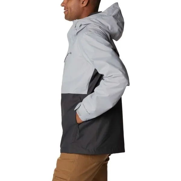 Columbia HIKEBOUND JACKET Pánska vodoodolná bunda, sivá, veľkosť