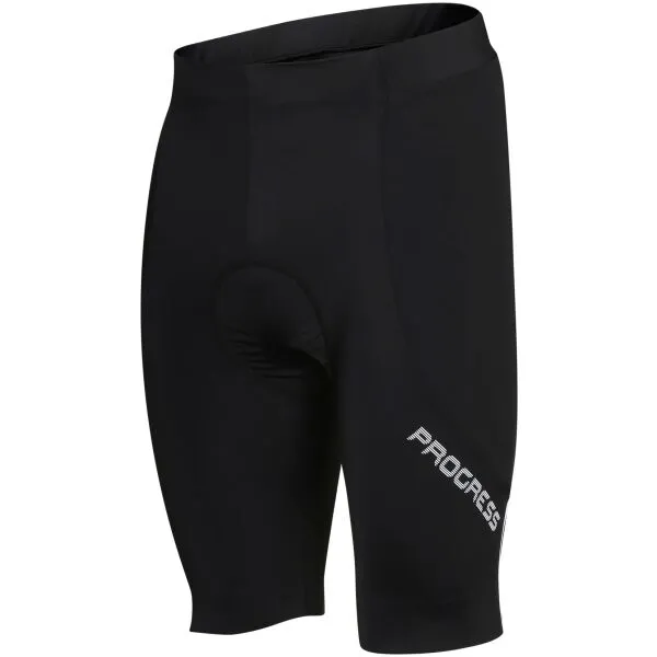 PROGRESS GIRO SHORTS Pánske cyklistické kraťasy, čierna, veľkosť