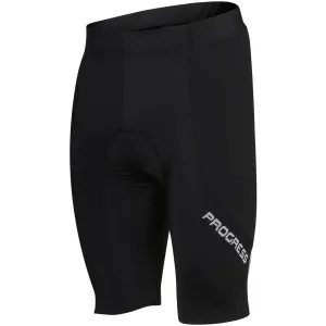 PROGRESS GIRO SHORTS Pánske cyklistické kraťasy, čierna, veľkosť