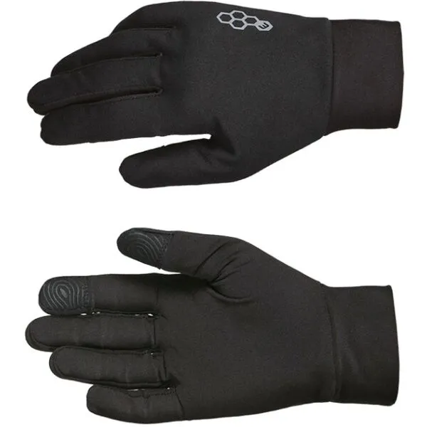 PROGRESS RUNNING GLOVES Bežecké rukavice, čierna, veľkosť