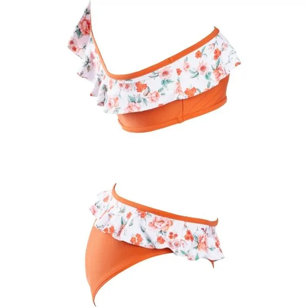 Axis SWIMSUIT Dievčenské dvojdielne plavky, oranžová, veľkosť
