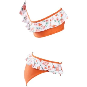Axis SWIMSUIT Dievčenské dvojdielne plavky, oranžová, veľkosť
