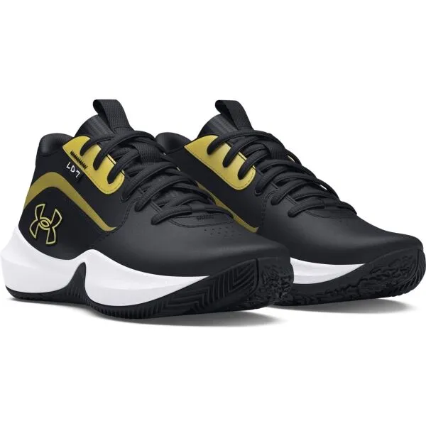 Under Armour GS LOCKDOWN 7 Detská unisex basketbalová obuv, čierna, veľkosť 38