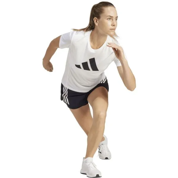 adidas RUN IT TEE Dámske bežecké tričko, biela, veľkosť