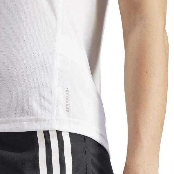 adidas RUN IT TEE Dámske bežecké tričko, biela, veľkosť