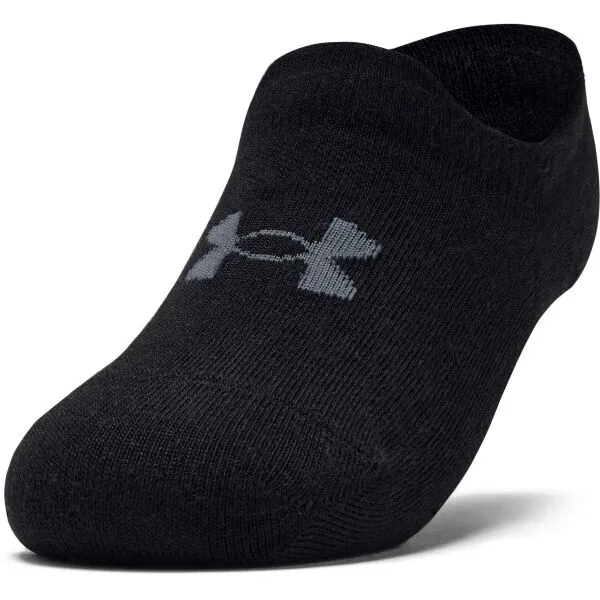 Under Armour ESSENTIAL ULTRALOW TAB 3PK Dámske nízke ponožky, čierna, veľkosť S
