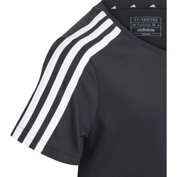 adidas ESSENTIALS 3-STRIPES DRESS Dievčenské šaty, čierna, veľkosť