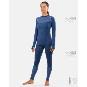 Klimatex MINA SEAMLESS Dámske seamless tričko, tmavo modrá, veľkosť