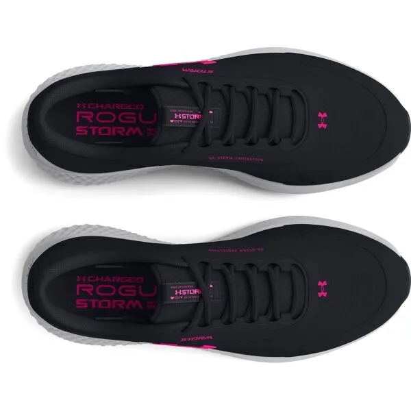 Dámska bežecká obuv UNDER ARMOUR UA W Charged Rogue 3 Storm black jet gray rebel pink