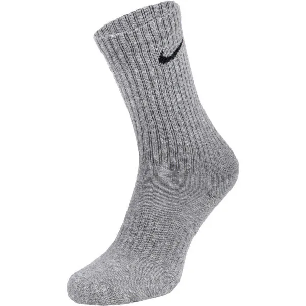 Ponožky NIKE 3 PACK-Everyday Cushion Crew-WHITE MGREYH BLACK