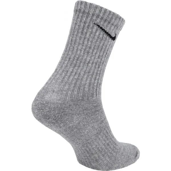 Ponožky NIKE 3 PACK-Everyday Cushion Crew-WHITE MGREYH BLACK