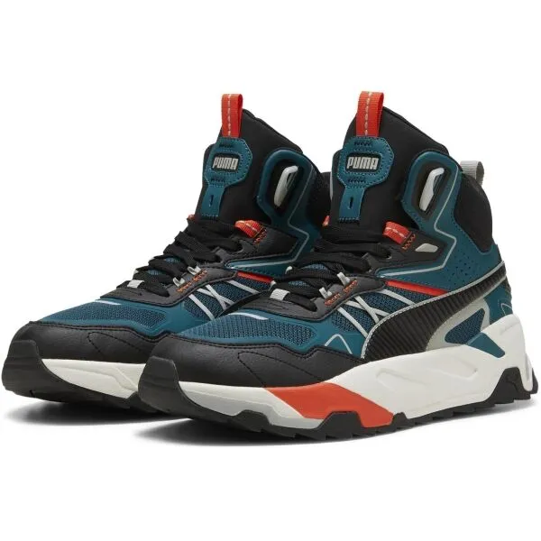 Puma TRINITY MID HYBRID Pánska voľnočasová obuv, tmavo modrá, veľkosť 41