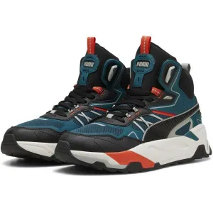 Puma TRINITY MID HYBRID Pánska voľnočasová obuv, tmavo modrá, veľkosť 41