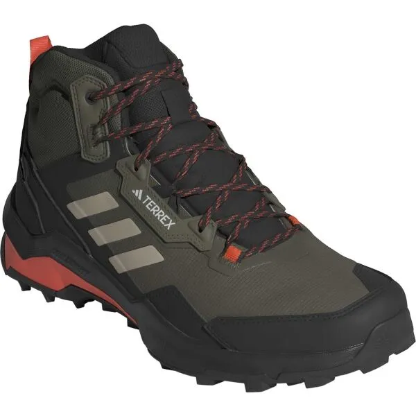 Trekingové topánky adidas TERREX AX4 Mid GTX - oliv strat/wond beige/core blk