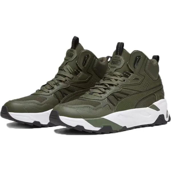 Puma TRINITY MID HYBRID Pánska voľnočasová obuv, khaki, veľkosť 40